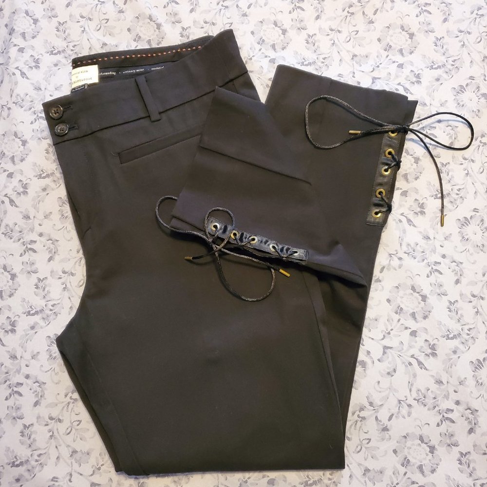 Anthropologie The Essential Slim LaceUp Ankle Sz10